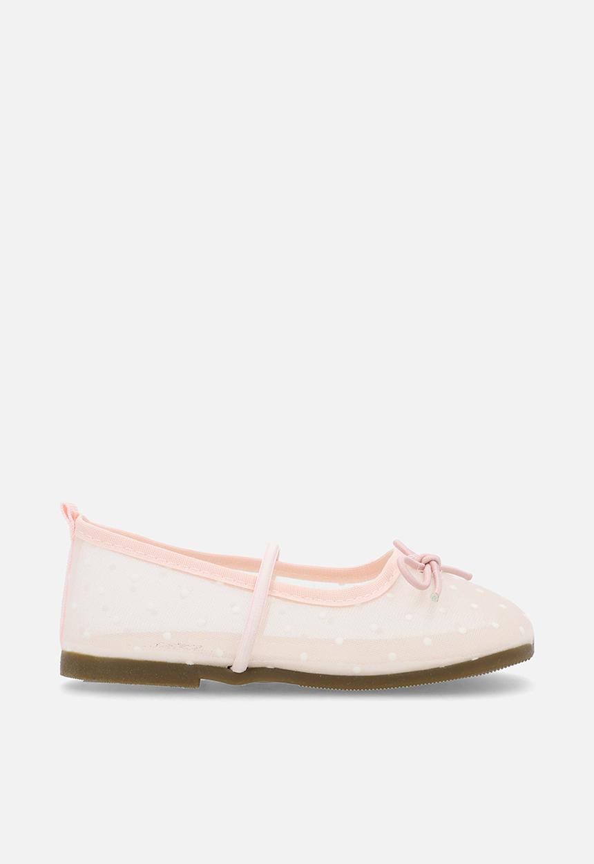 Pop Candy - Polka dot mesh ballet pumps - pink