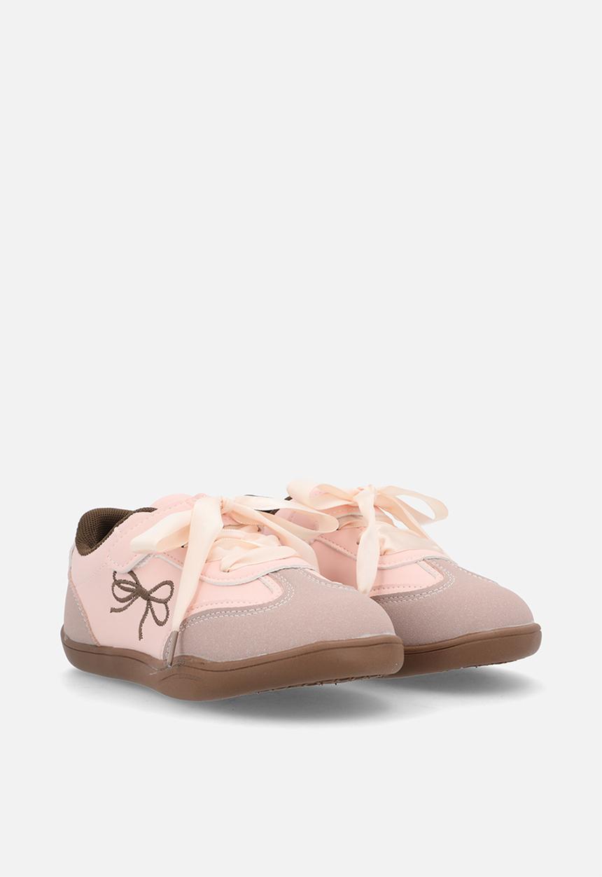Pop Candy - Silk lace sport sneakers - pink
