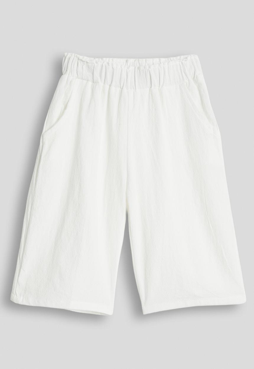 Pop Candy - Embroidered top and wide leg jeans - white