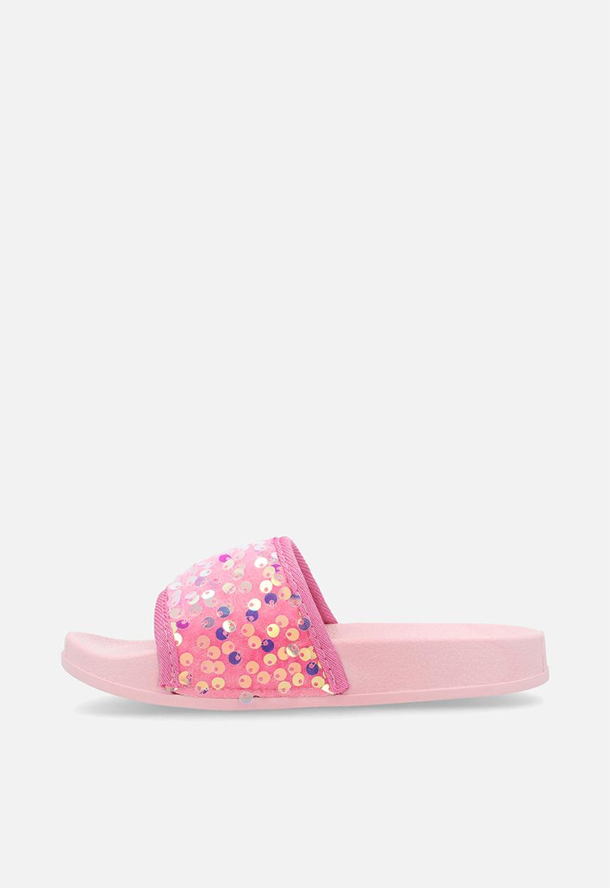 Pop Candy - Sequinned slides - pink