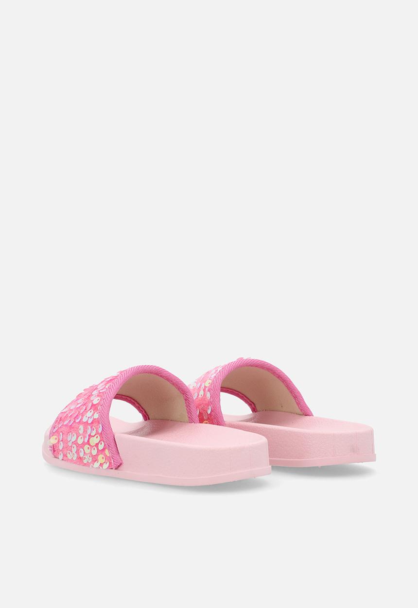 Pop Candy - Sequinned slides - pink