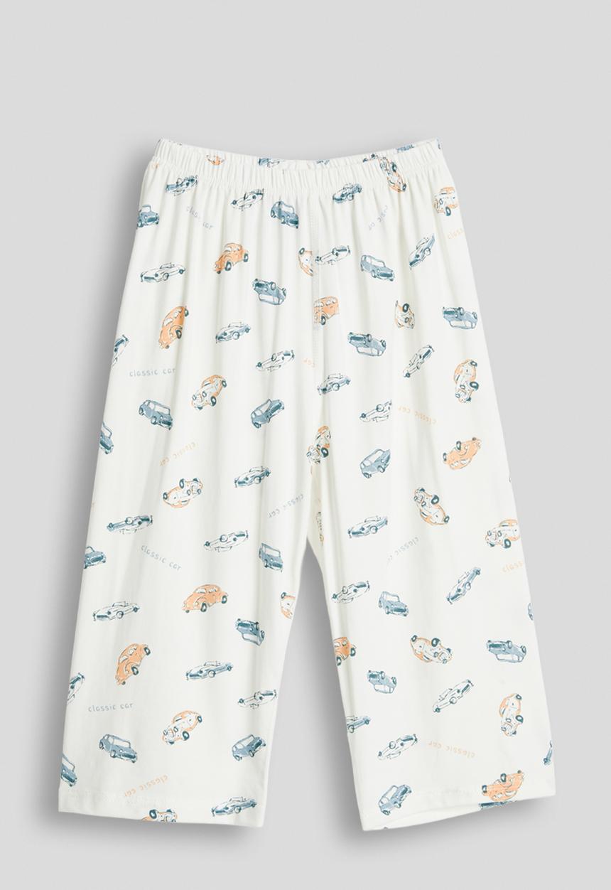 Pop Candy - Aop tee and shorts pj set - white