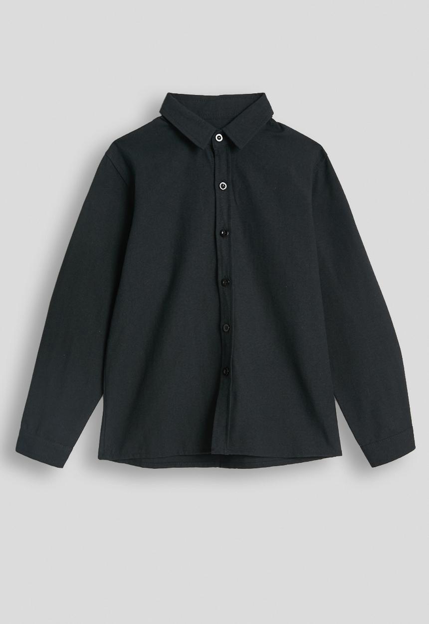 Pop Candy - Cuffed shirt - eerie black