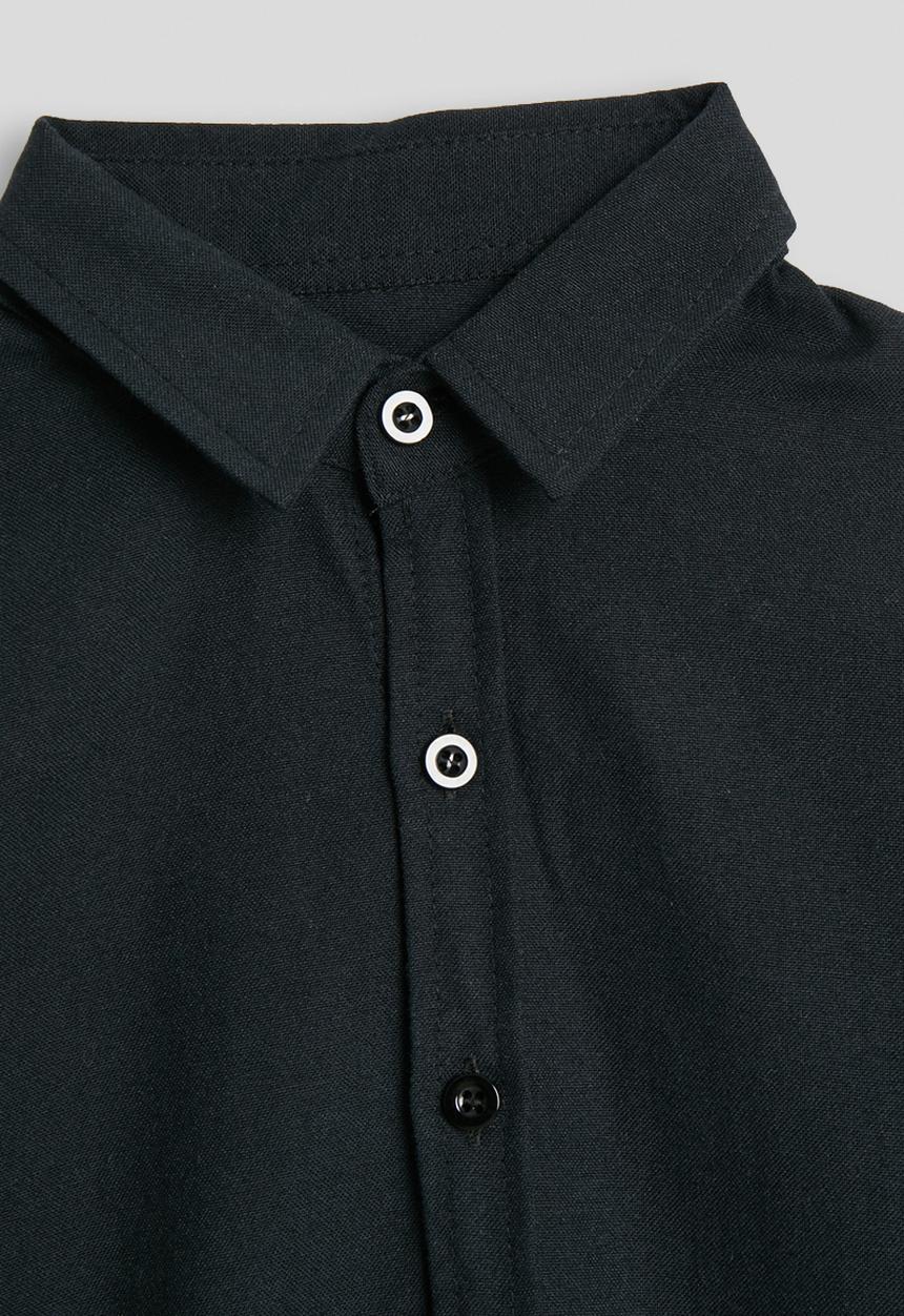 Pop Candy - Cuffed shirt - eerie black