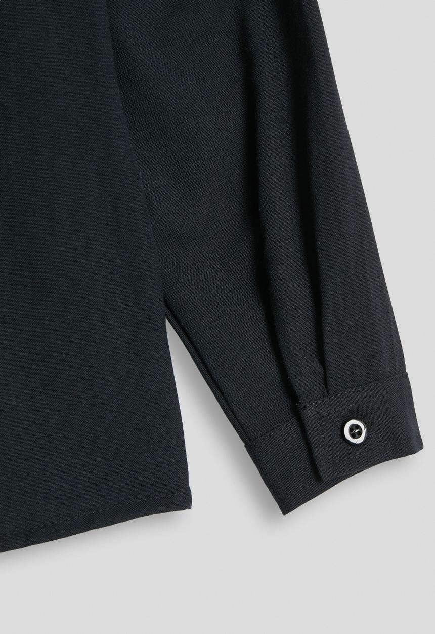 Pop Candy - Cuffed shirt - eerie black