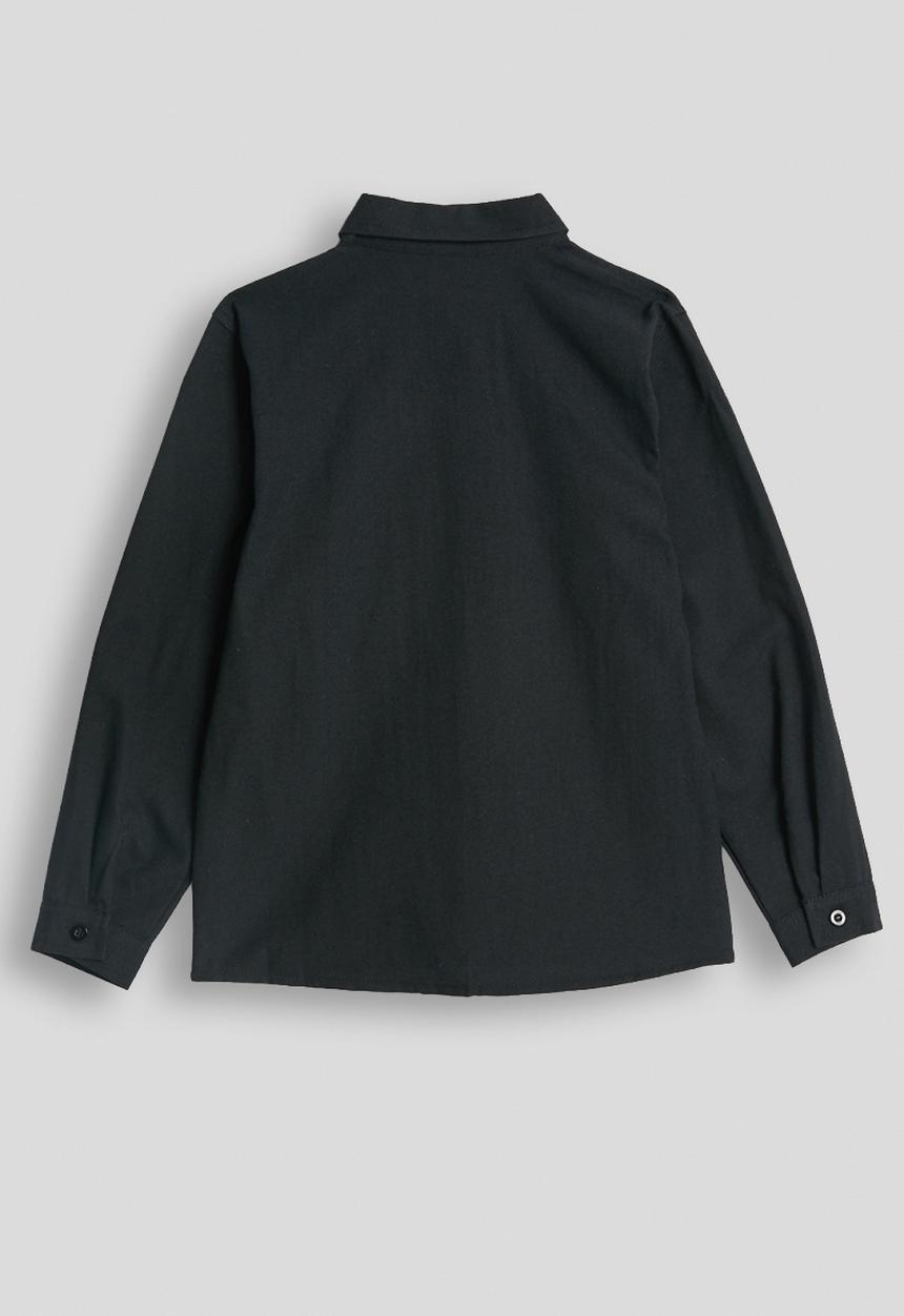 Pop Candy - Cuffed shirt - eerie black