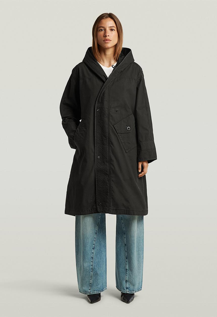 G-STAR - Fishtail parka wmn - dk black