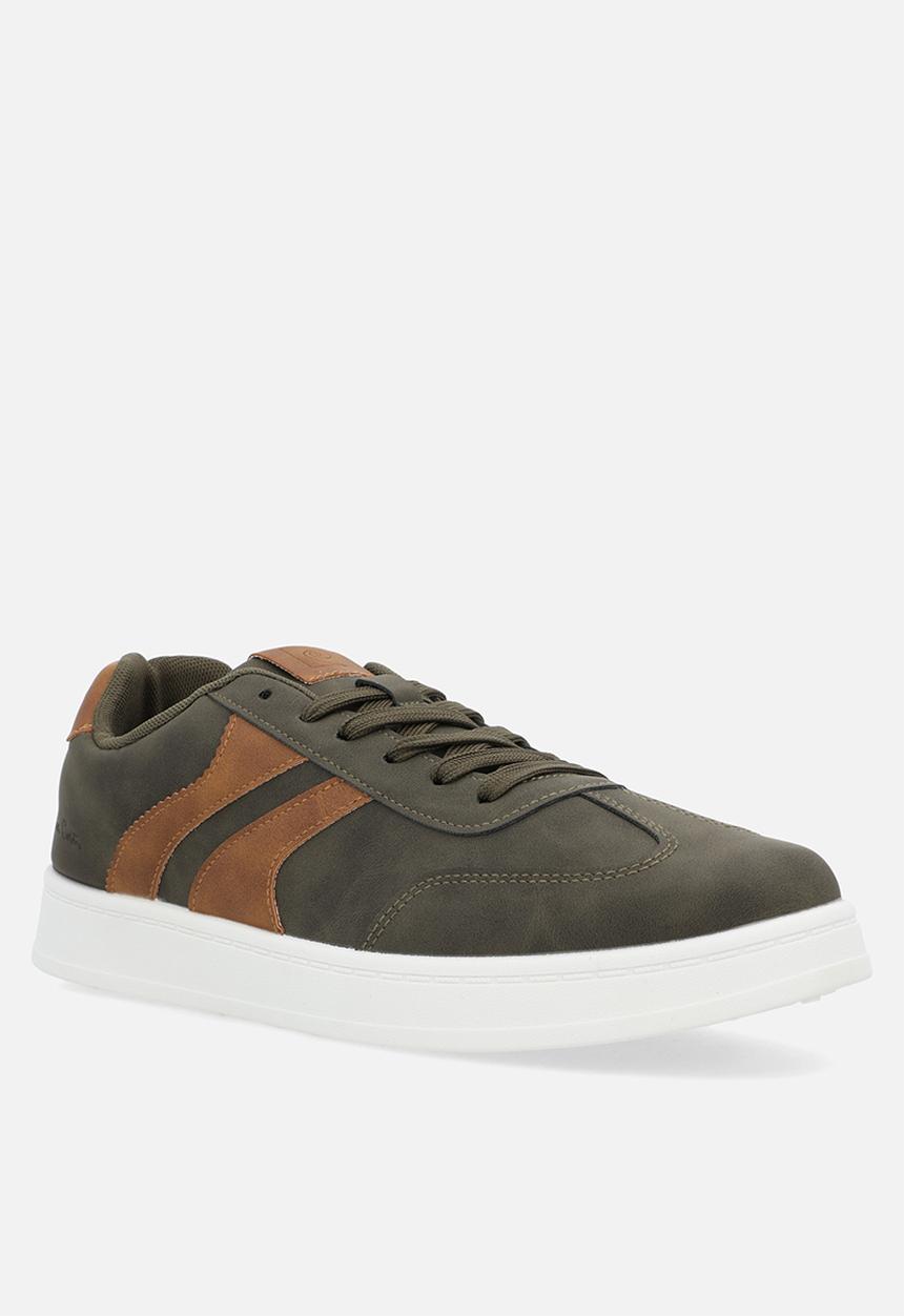 Pierre Cardin - LONDON CASUAL LACE UP - Olive Tan