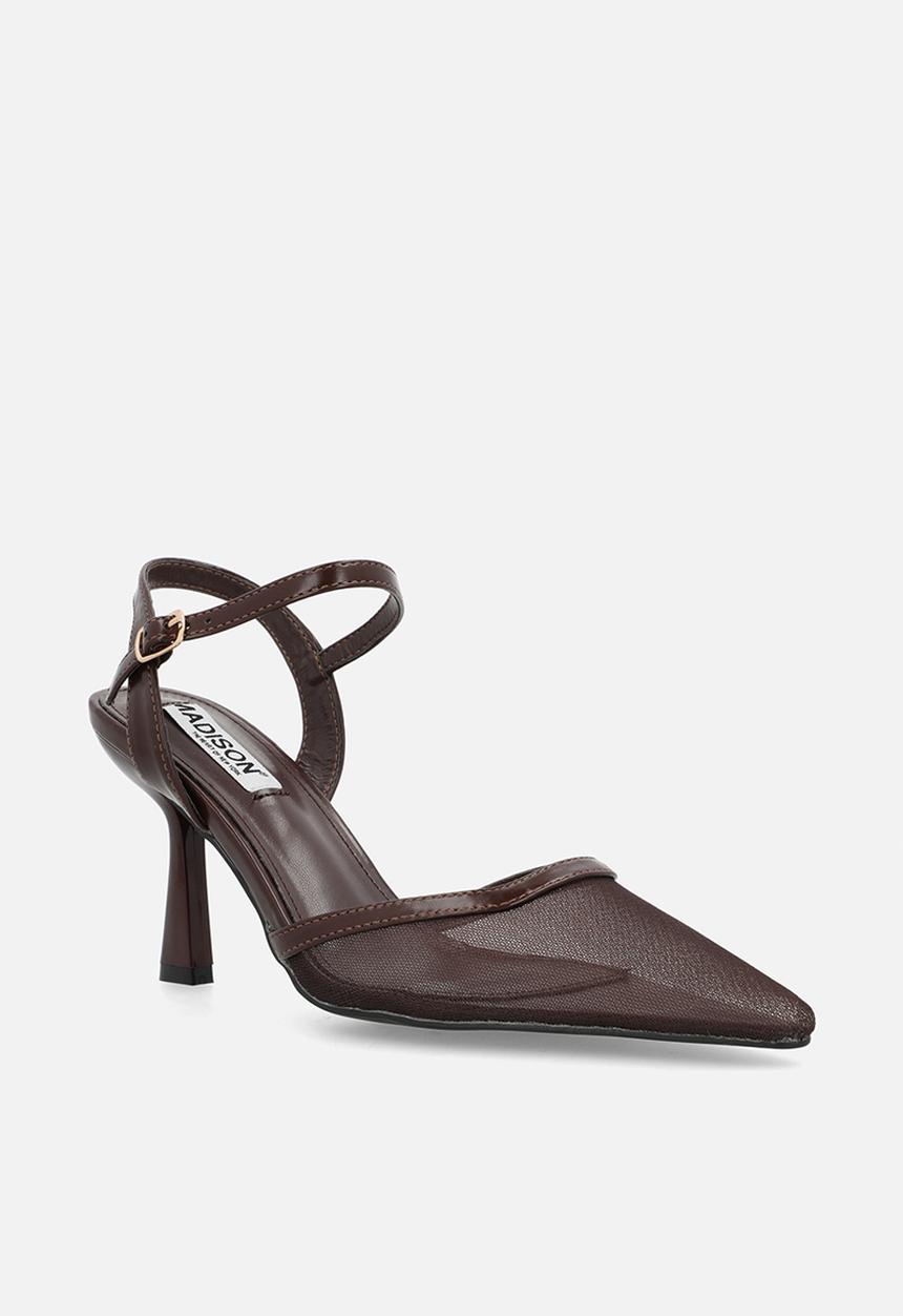 Madison® - Piper closed toe ankle strap - chocolate