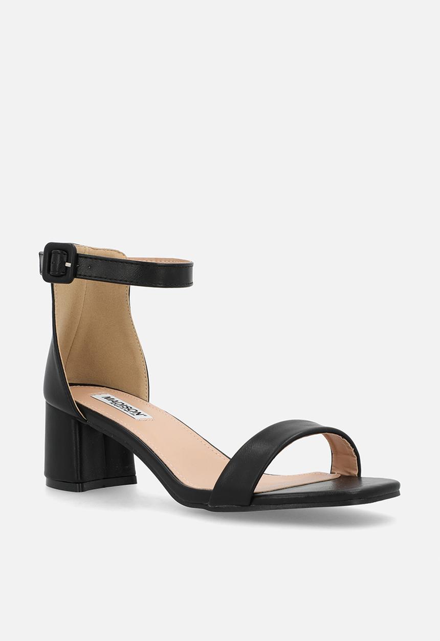 Madison® - Amira 4 open toe ankle strap - black