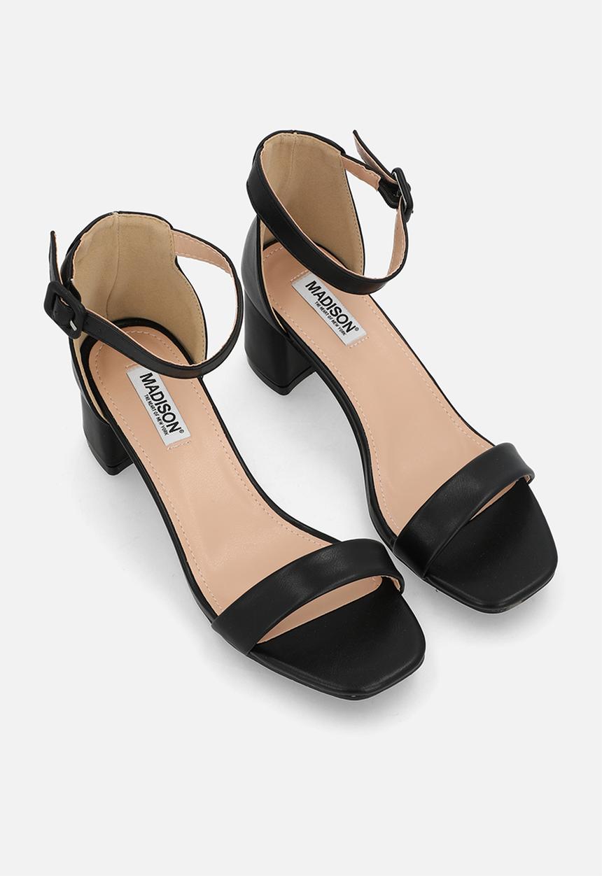 Madison® - Amira 4 open toe ankle strap - black