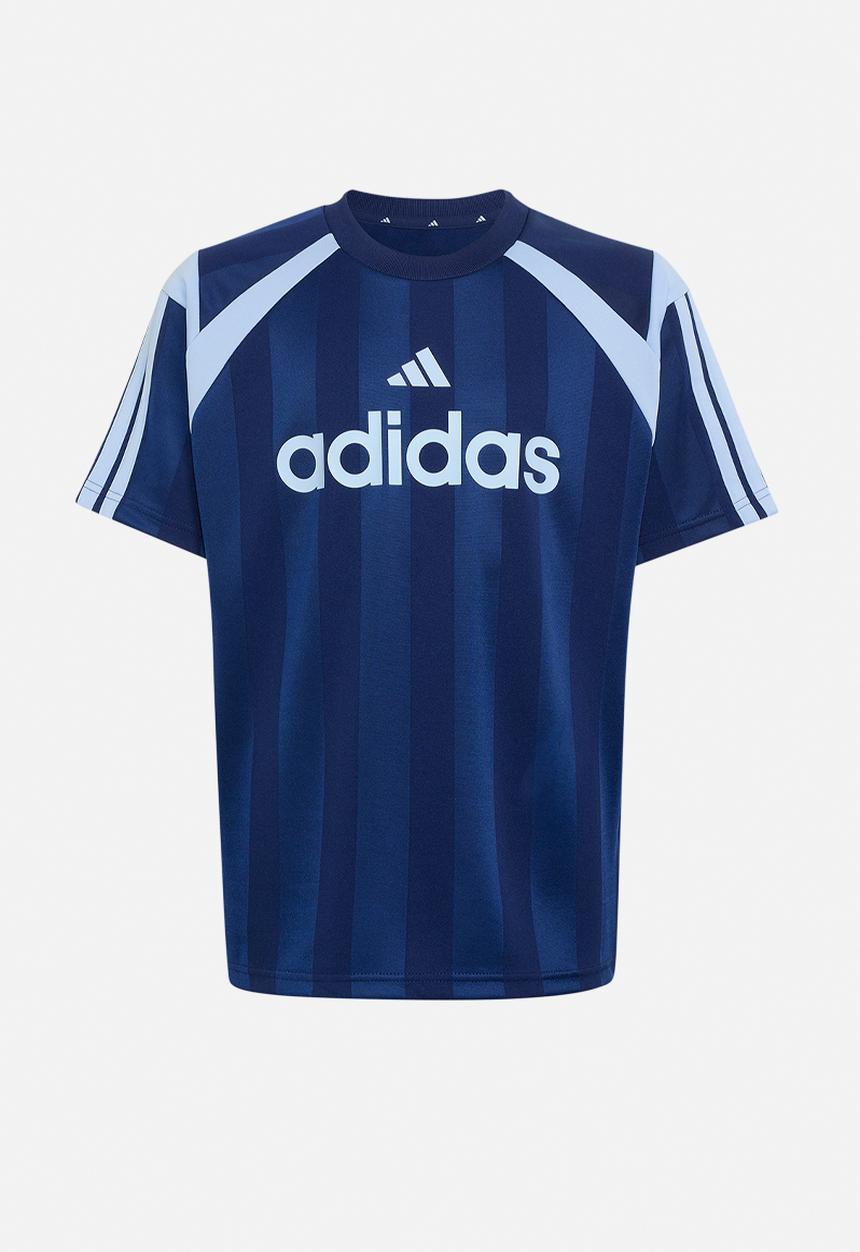 adidas Performance - J Hot Tee - Dark Blue/Glow Blue