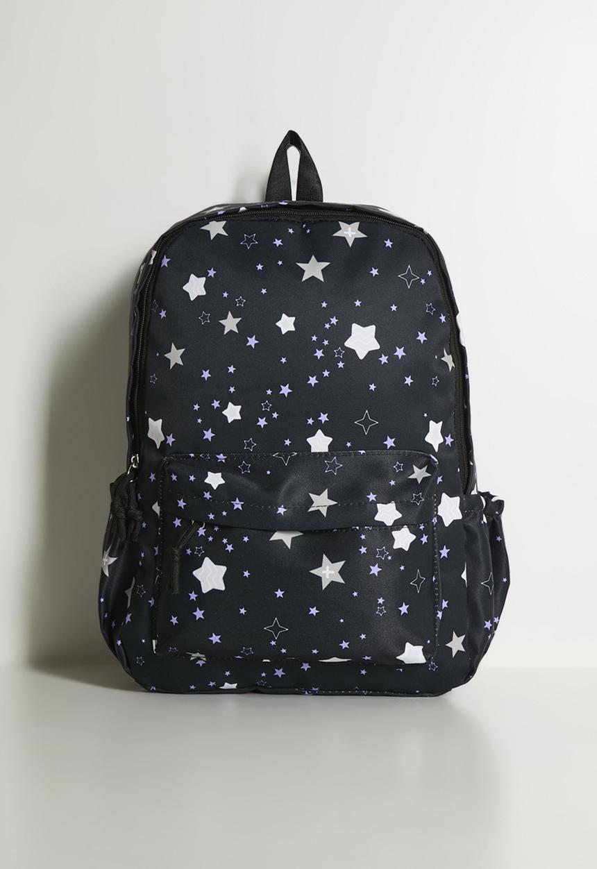 Pop Candy - Star aop backpack - black