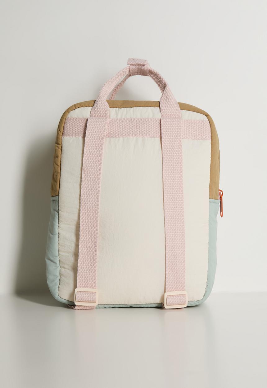 Pop Candy - House applique pocket backpack - pastel multi