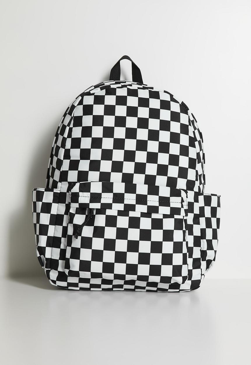 Pop Candy - Checkerboard backpack - black & white