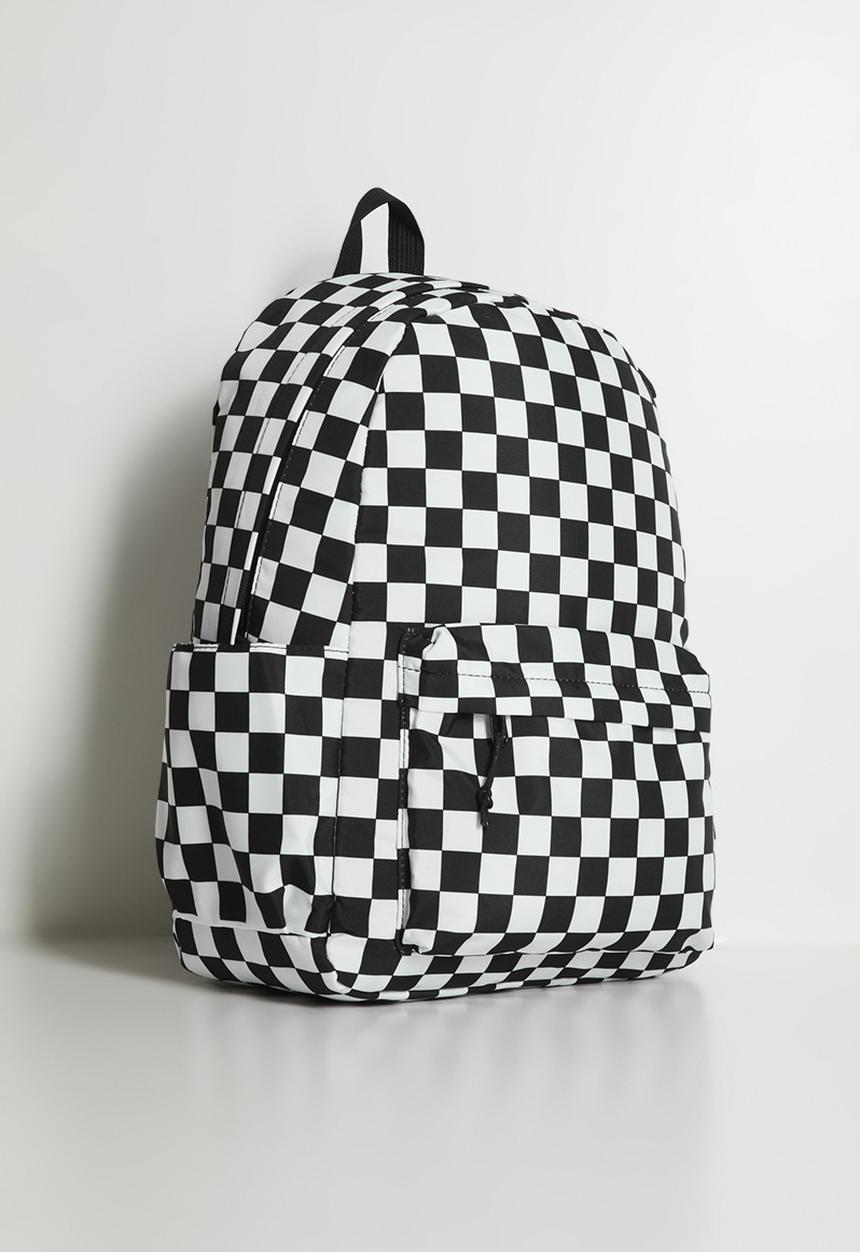 Pop Candy - Checkerboard backpack - black & white