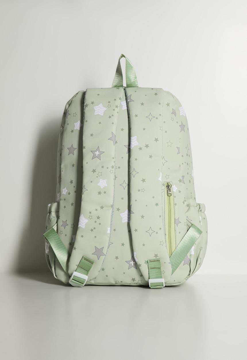 Pop Candy - Star aop backpack - calm green