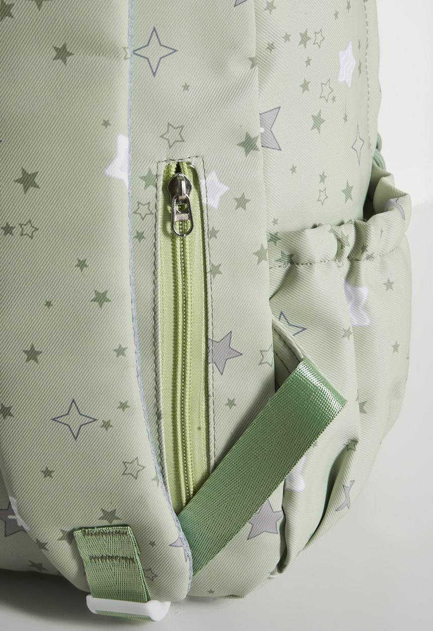 Pop Candy - Star aop backpack - calm green