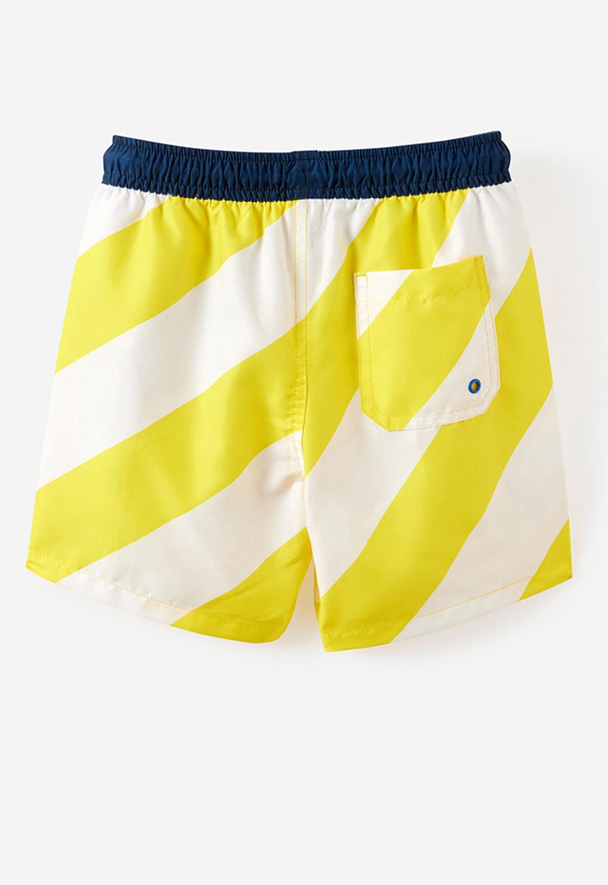 Cotton On - Bailey Board Short - Buttercup/Vanilla Stripe