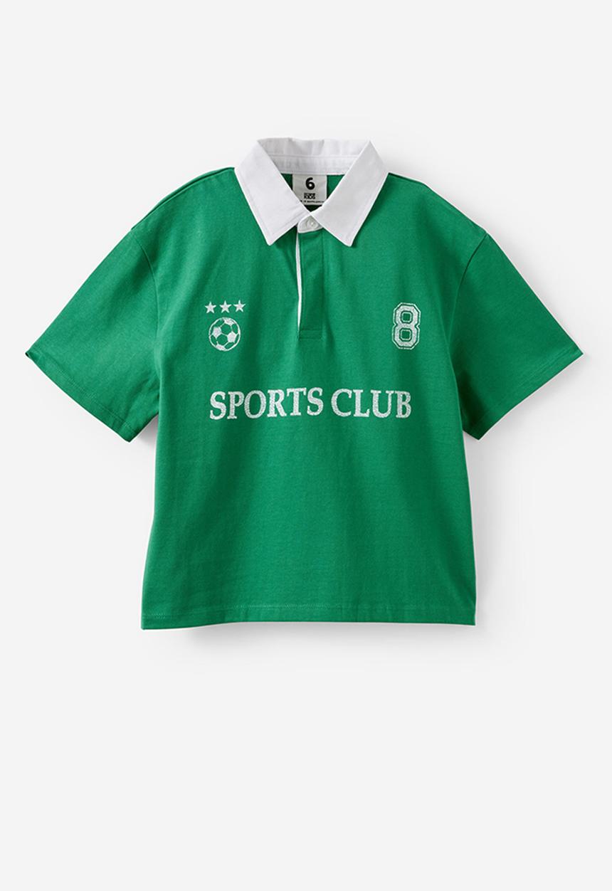 Cotton On - Sports Polo -  Deep Mint/Vanilla 8