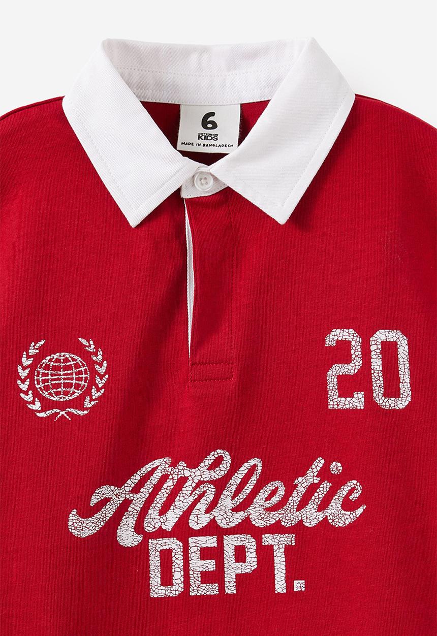 Cotton On - Sports Polo -  Heritage Red / Vanilla 20
