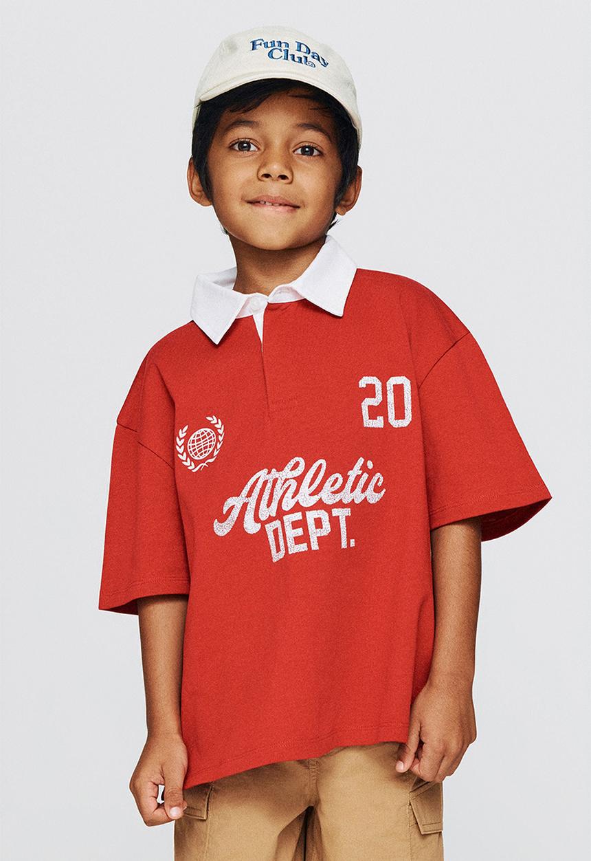 Cotton On - Sports Polo -  Heritage Red / Vanilla 20