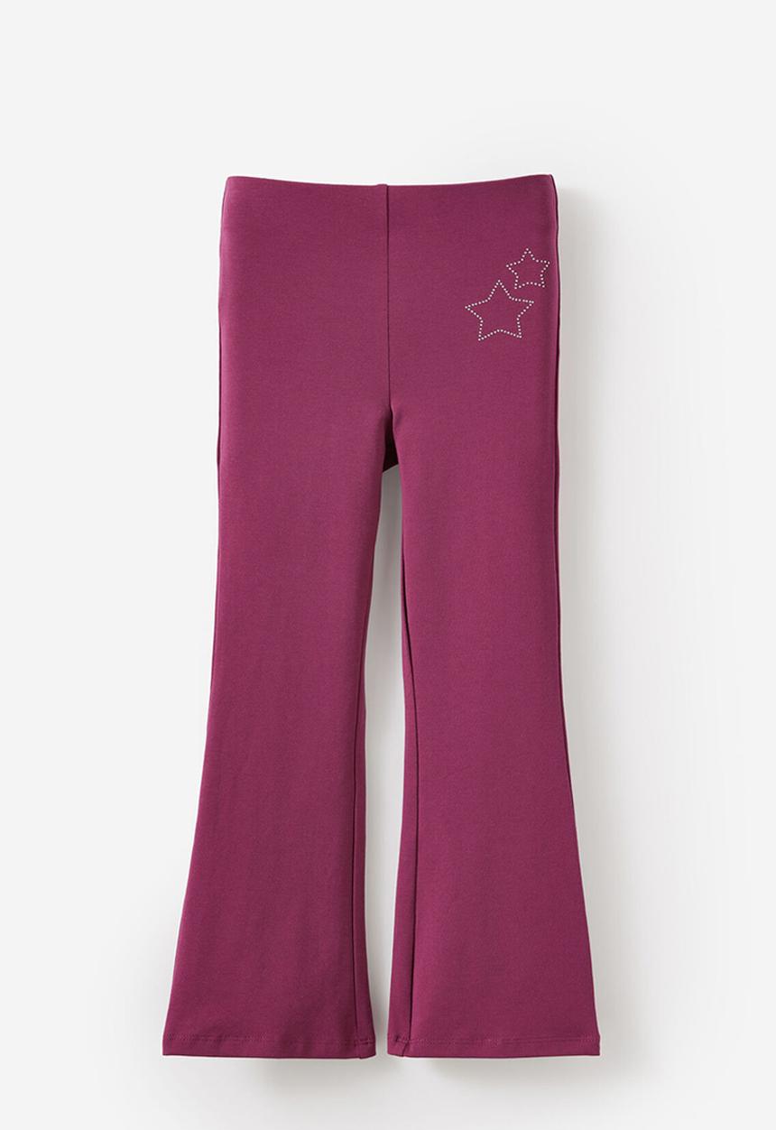 Cotton On - Essential Flare Legging - Berry Jam/Star Studs