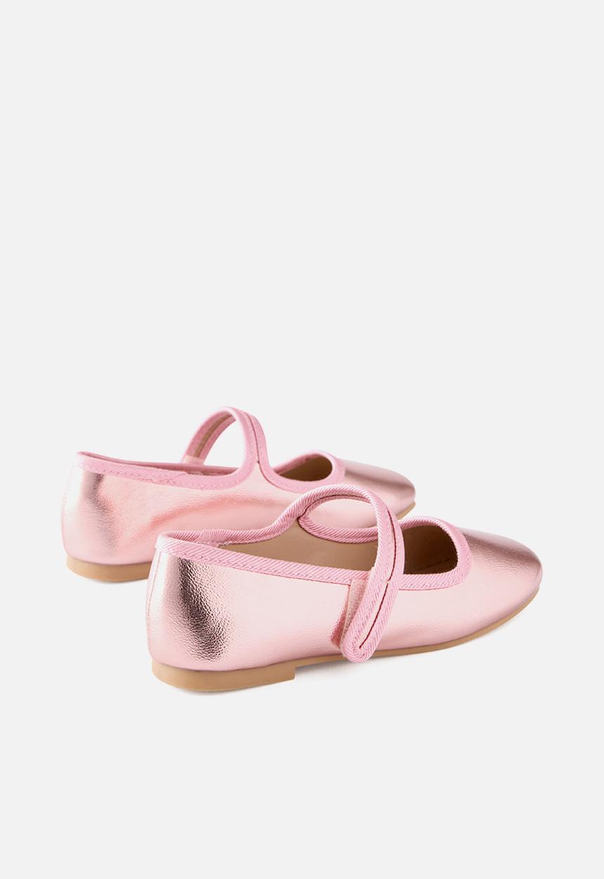 Cotton On - Olivia Ballet Flat - Pink/Metallic