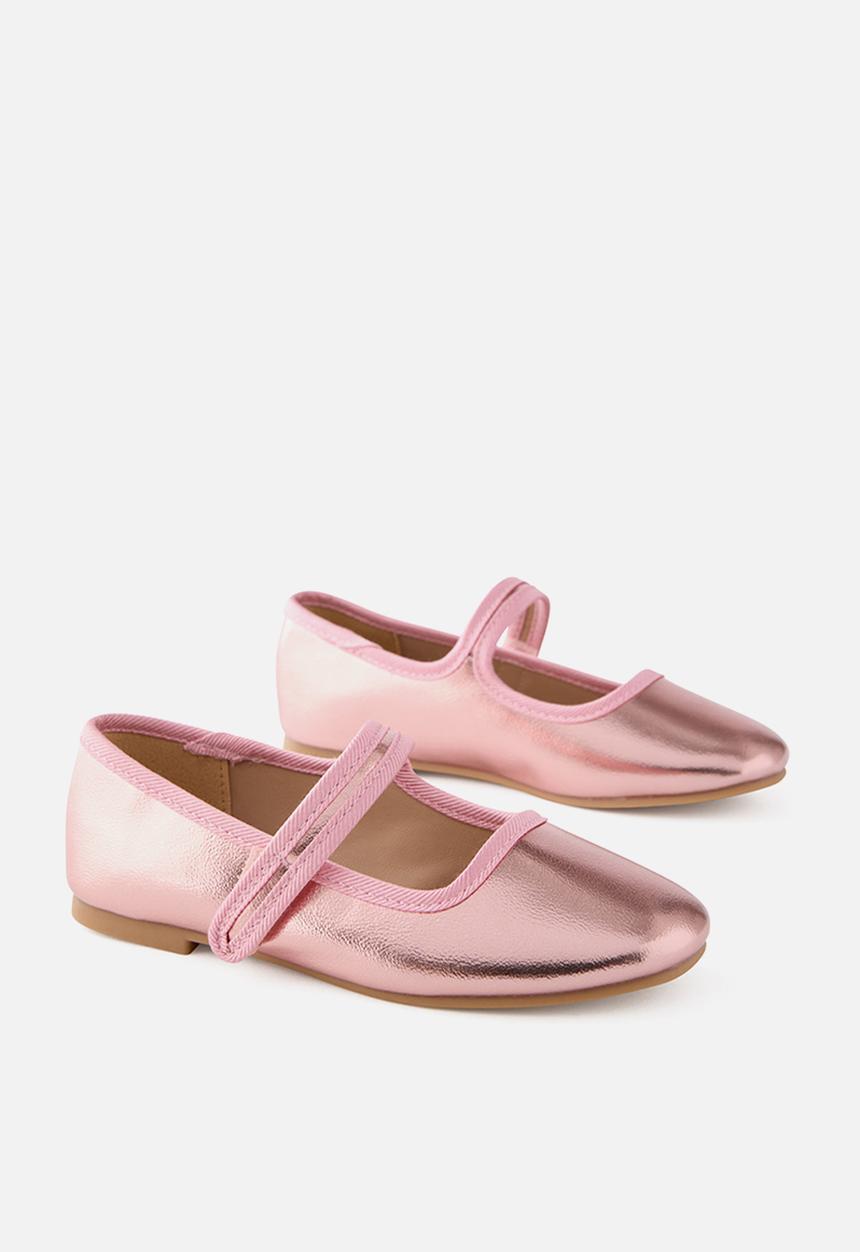 Cotton On - Olivia Ballet Flat - Pink/Metallic