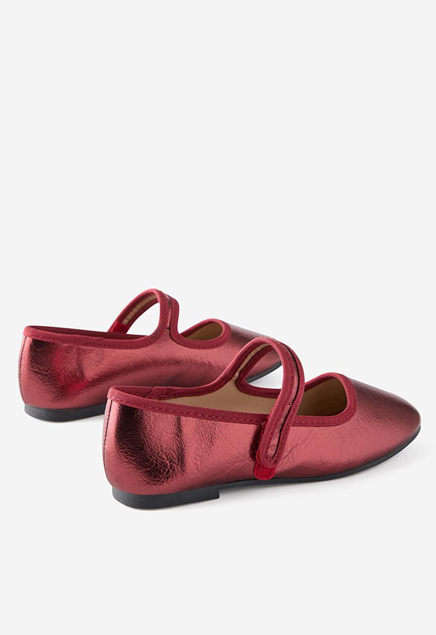 Cotton On - Olivia Ballet Flat - Berry Jam/Metallic