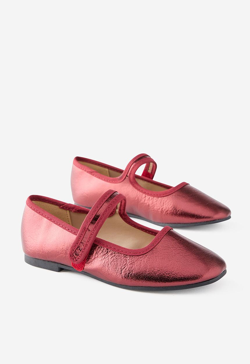 Cotton On - Olivia Ballet Flat - Berry Jam/Metallic