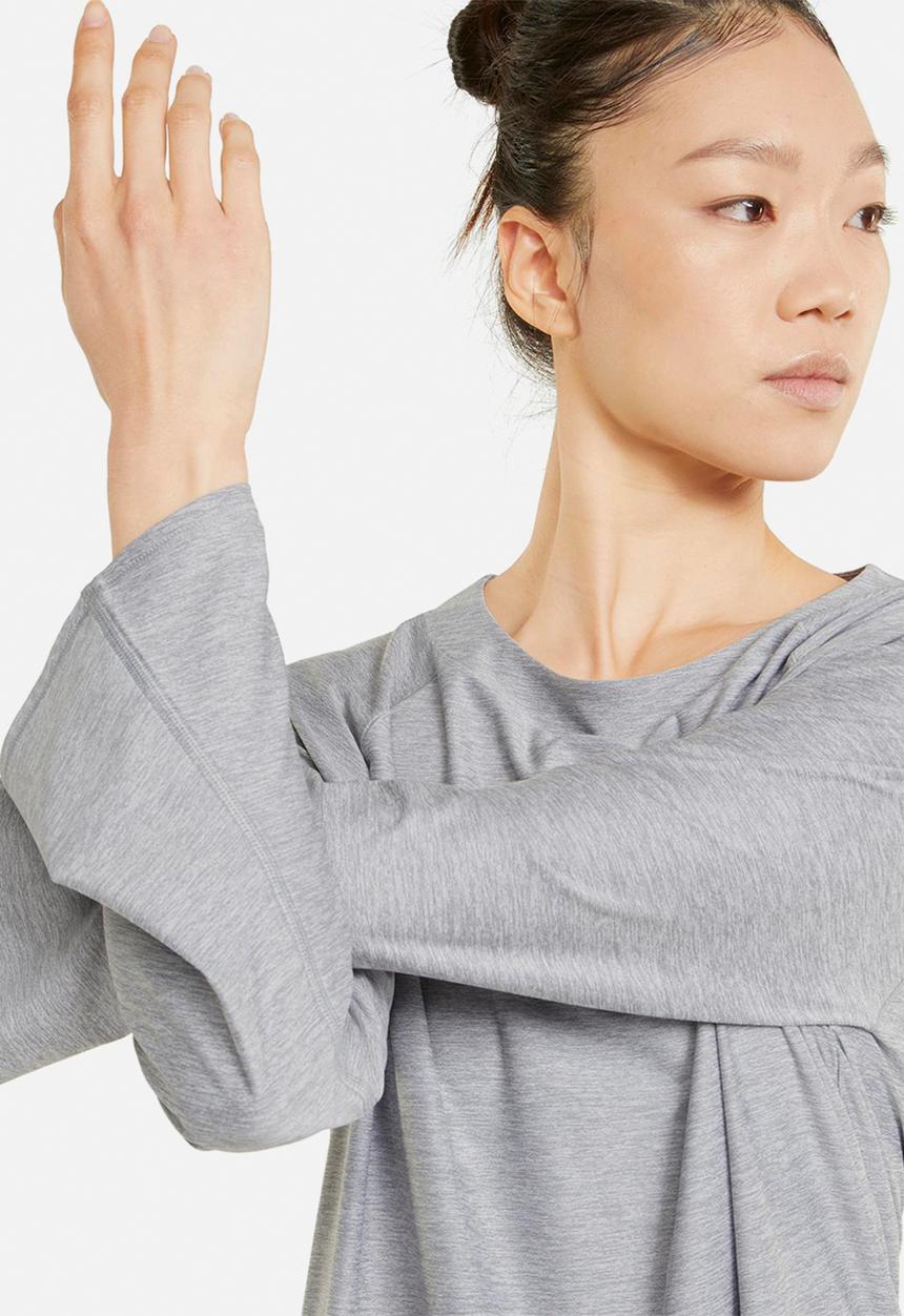 PUMA - Studio bell long sleeve top - light grey heather