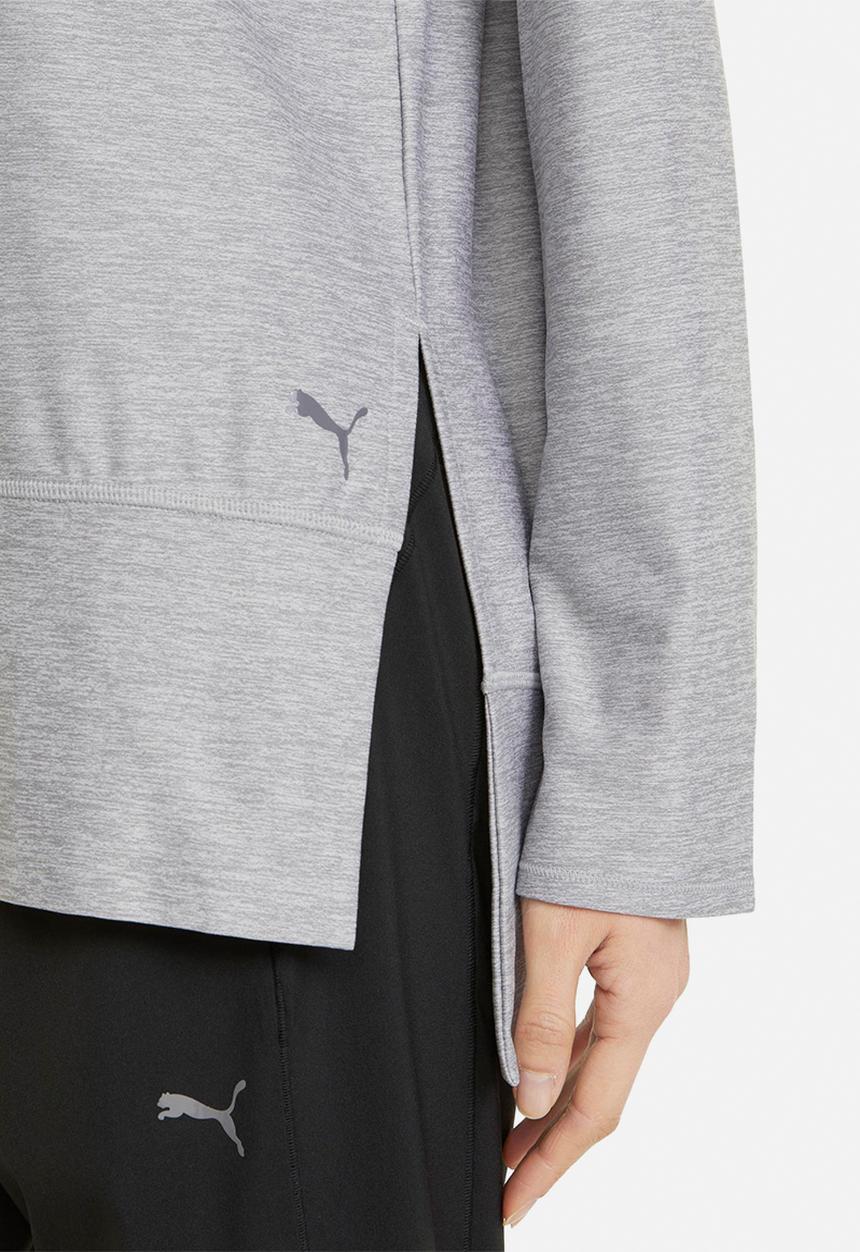 PUMA - Studio bell long sleeve top - light grey heather