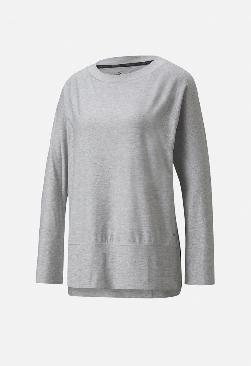 PUMA - Studio bell long sleeve top - light grey heather