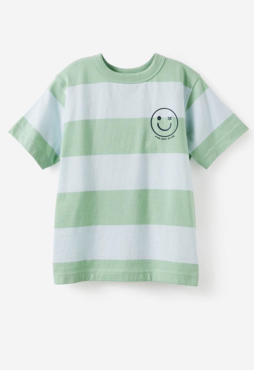 Cotton On - Essentials Graphic Short Sleeve Tee - Washed Avo/Whisper Blue/Funday