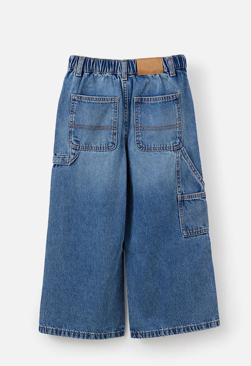 Cotton On - Skater Carpenter Jean - Blue Haven Mid Blue/Carpenter