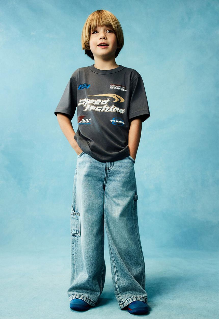 Cotton On - Skater Carpenter Jean - Airlie Light Blue/Carpenter