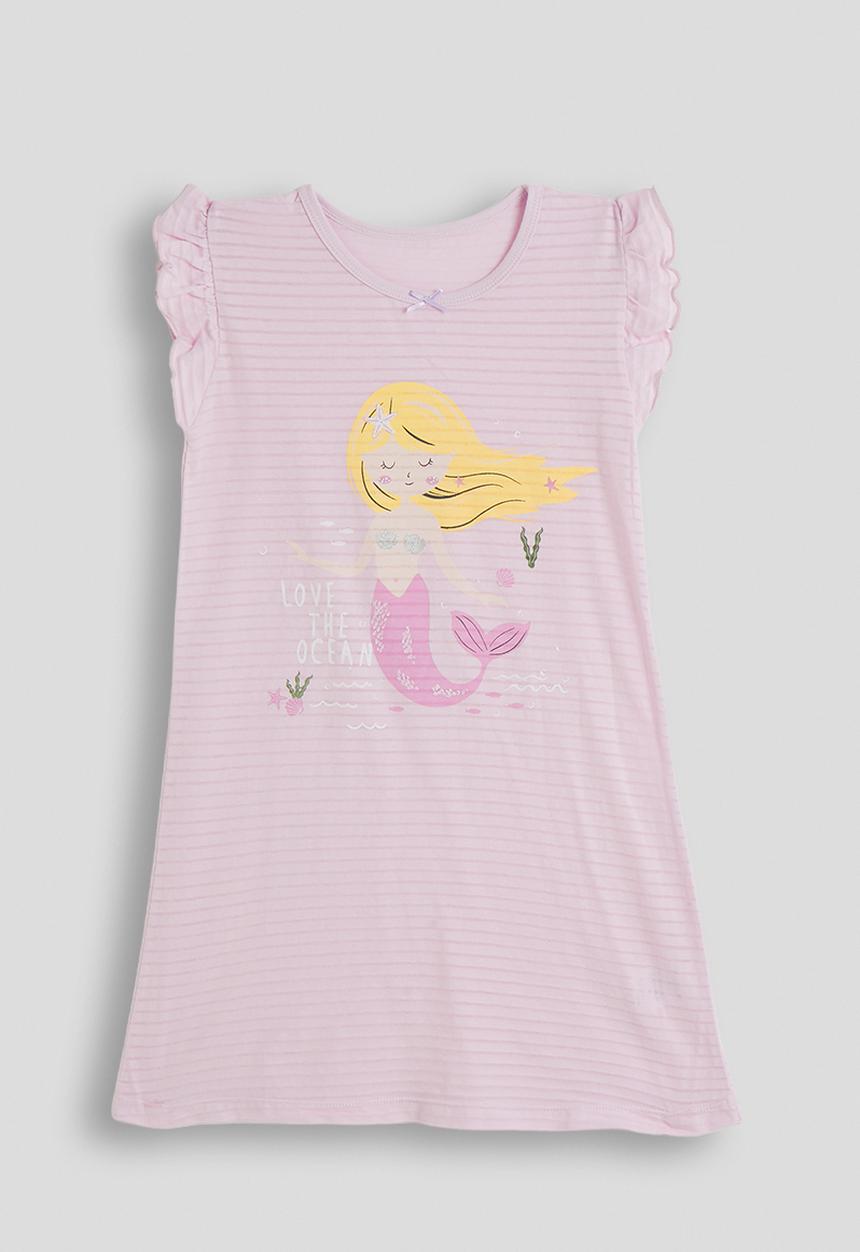 Pop Candy - Mermaid graphic night dress - pale lilac