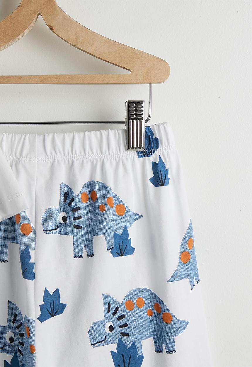 Pop Candy - Graphic tee & aop shorts - white