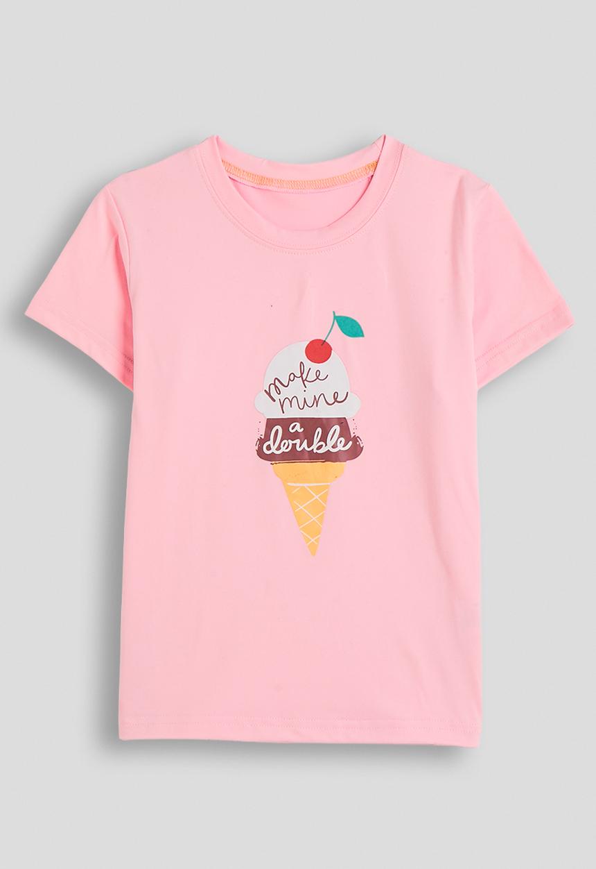 Pop Candy - Ice cream graphic tee - pink