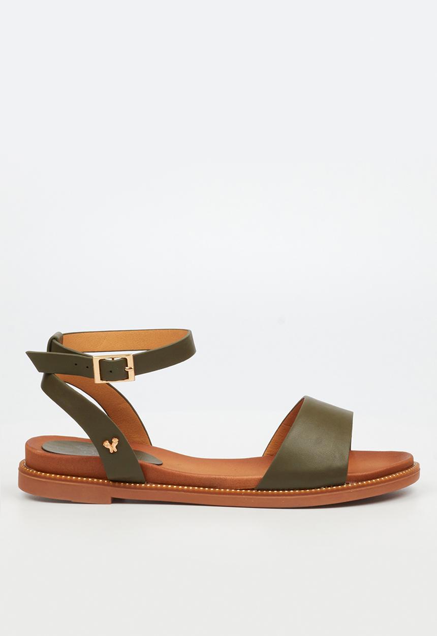 Butterfly Feet - Ellie 1 ankle strap sandal - olive