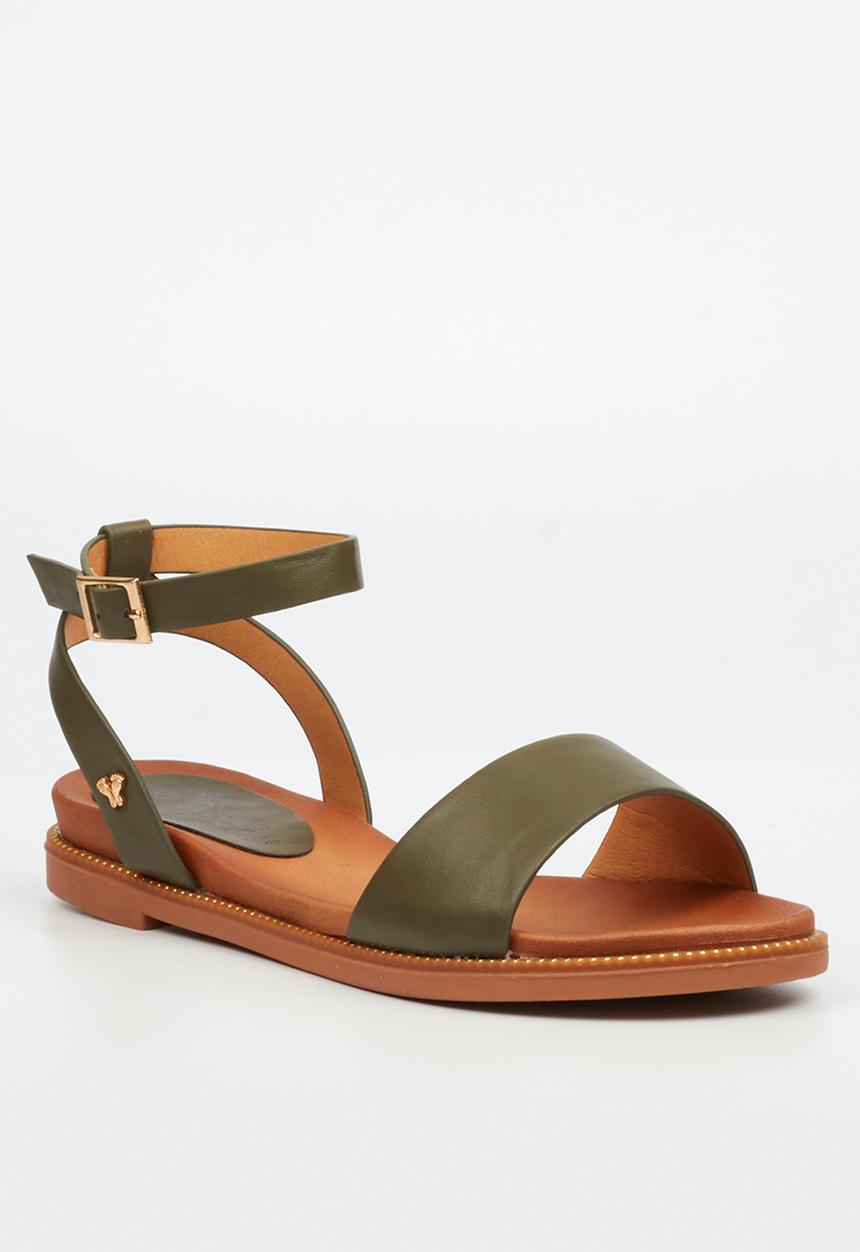 Butterfly Feet - Ellie 1 ankle strap sandal - olive
