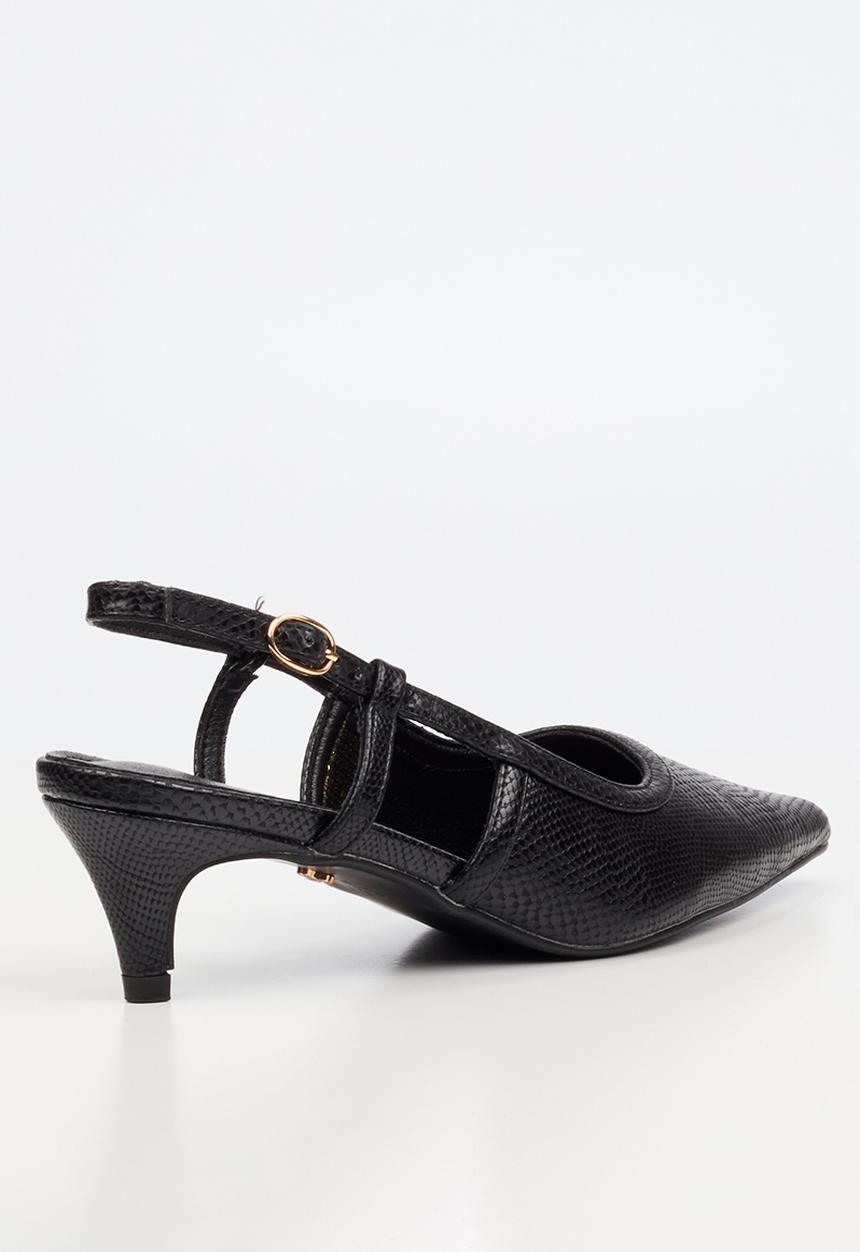 Butterfly Feet - Serene 2 slingback heel - black