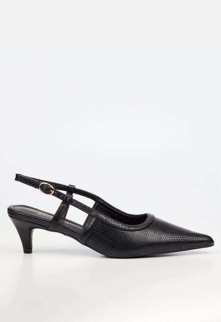 Butterfly Feet - Serene 2 slingback heel - black