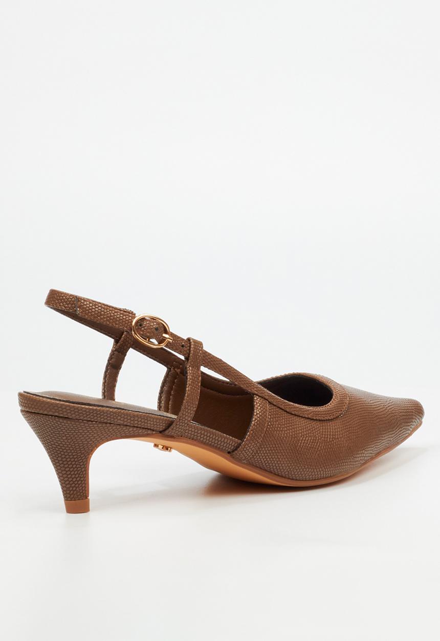 Butterfly Feet - Serene 2 slingback heel - chocolate