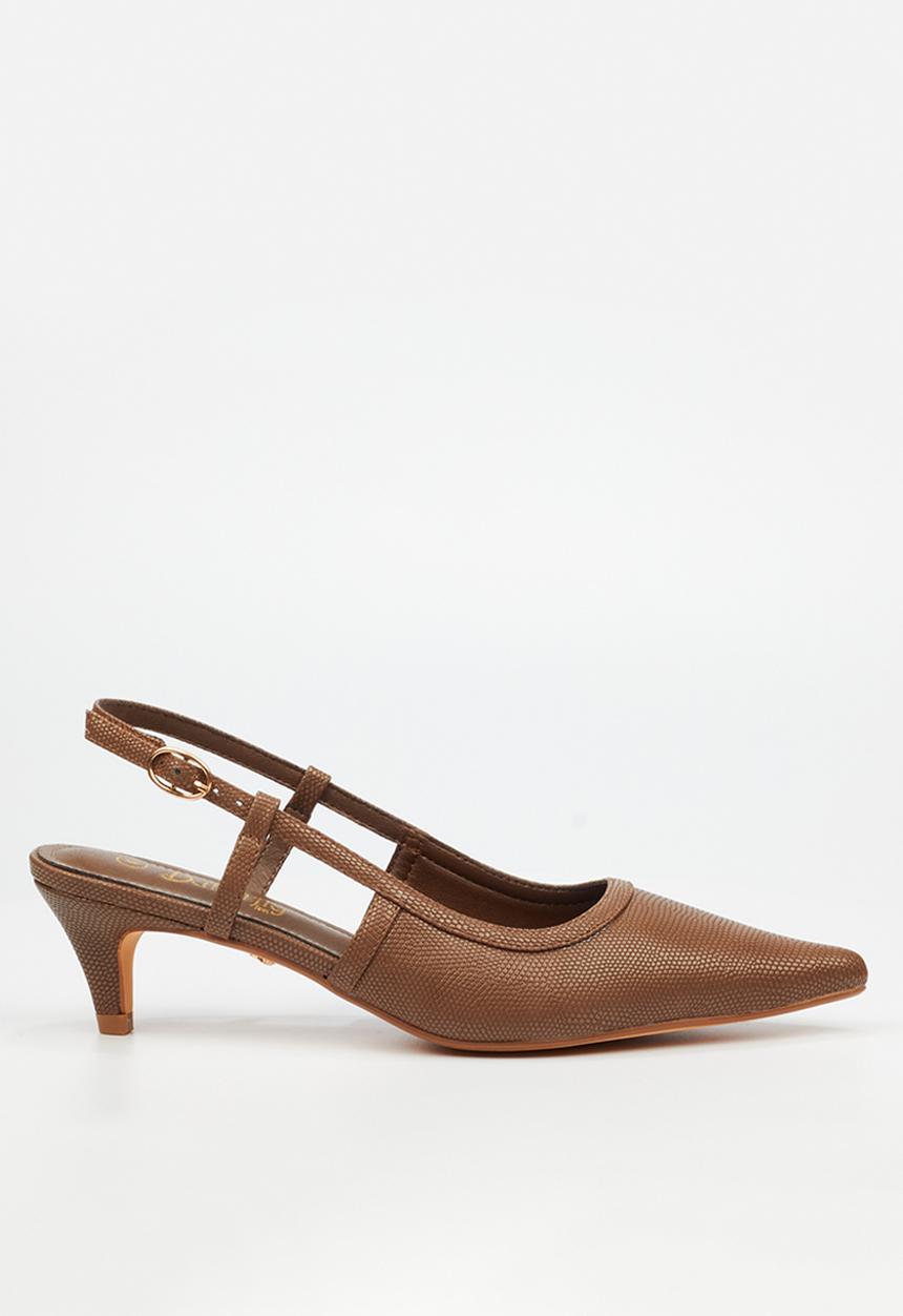 Butterfly Feet - Serene 2 slingback heel - chocolate