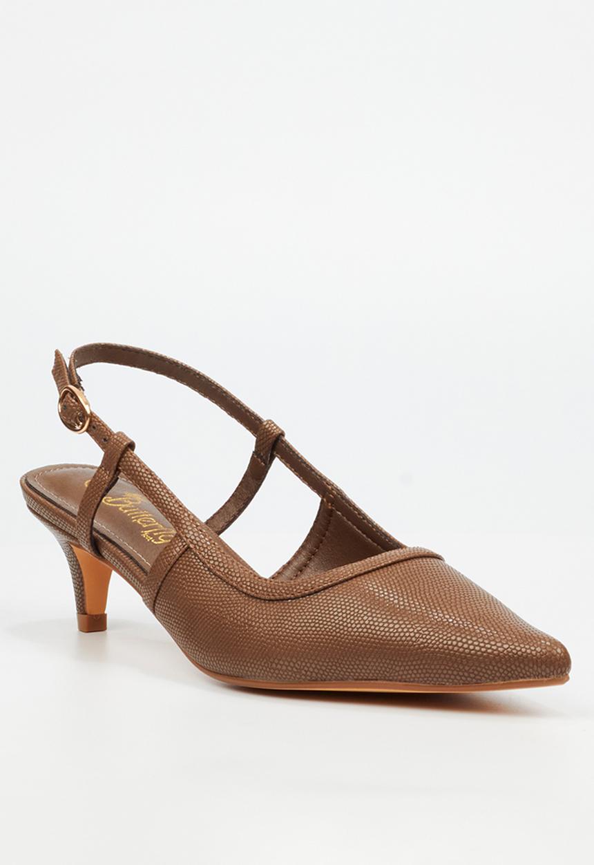 Butterfly Feet - Serene 2 slingback heel - chocolate