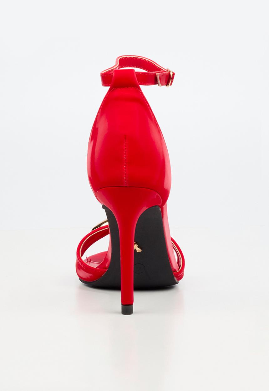 Butterfly Feet - Valentina 1 ankle strap heel - red