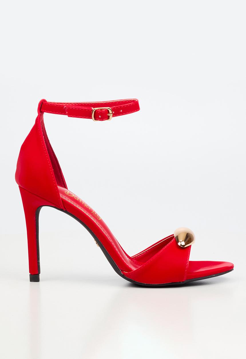 Butterfly Feet - Valentina 1 ankle strap heel - red