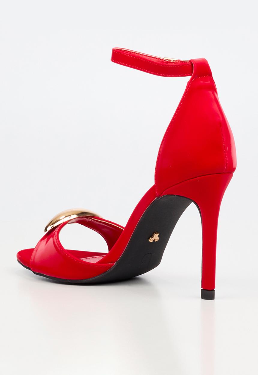 Butterfly Feet - Valentina 1 ankle strap heel - red